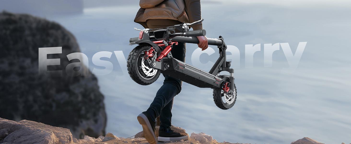 【Holiday Haul】Off-Road Electric Scooter for Adults, 2000W Motor 28 MPH Top Speed 37 Miles Long Range 11" Off-Road Pneumatic Tires, Dual Disc Brakes, Front & Rear Dual Suspension, Turn Signals & APP Control, Foldable E-Scooter with NFC Unlock 【Holiday Haul】Off-Road Electric Scooter for Adults, 2000W Motor 28 MPH Top Speed 37 Miles Long Range 11" Off-Road Pneumatic Tires, Dual Disc Brakes, Front & Rear Dual Suspension, Turn Signals & APP Control, Foldable E-Scooter with NFC Unlock