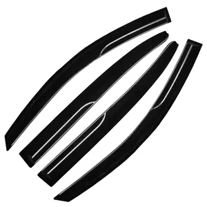 For 2013-2017 Honda Accord Window Visors Wind Deflectors Sun Rain Guards Vent JDM Mugen Style