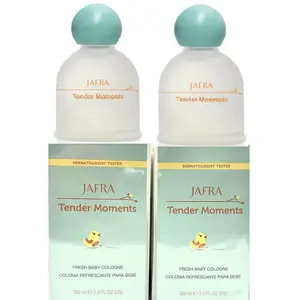 JAFRA Tender Moments Baby Fresh Cologne Set of 2 Dermatologist Tested 100 ml Each Newborn Bottles Fragrances