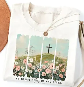 He Is Not Here, He is Risen Shirt, Easter Christian Shirt, Religious Shirt, Jesus Lover Gift, Inspirational Shirt, Motivational Gift, Gift For Women