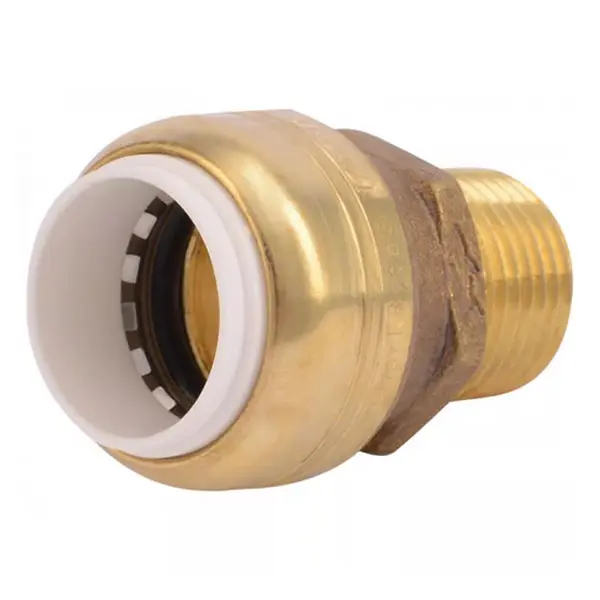 SharkBite Push to Connect 3/4 in. PVC x 3/4 in. MNPT Brass Adapter – Easy Plumbing Solution