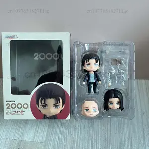 Attack on Titan Figure 1123 Hange Zoe 2000 Eren Yeager Action Figure 10CM Cute Model Toys Joint Movable Doll Desk Ornament