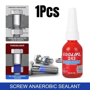10ML/50ML 243 Screw Adhesive, Anaerobic Glue, Anti-Loose Anti-Slip Sealing, Thread Locking Agent, Anti-Slip Caulk Sealers