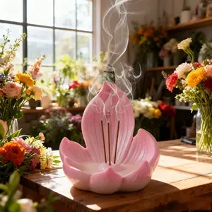 Lily Seat Inverted Incense Resin Diffuser, Multifunctional Home Decor, Suitable for Yoga and Meditation, Aromatherapy Essential, Scent Diffuser, Air Fragrance Diffuser, Home Fragrances