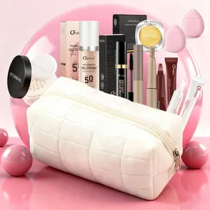 10-Piece Makeup Bag Set, Daily Flawless Beauty Kit, Face Makeup Sets, Foundation, Mascara, Powder, Blush, Contouring, Lip Gloss, Perfect Gift for Holidays & Special Occasions
