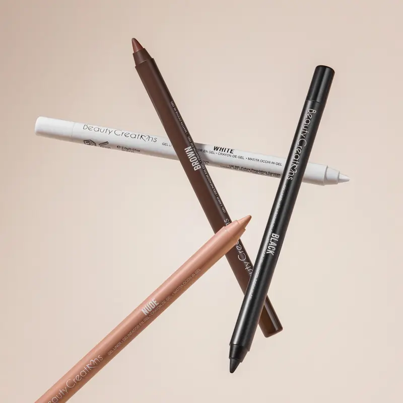 Beauty Creations Cosmetic Gel Eyeliner - Rich Pigment, Long-Lasting, Smudge-Proof, Smooth Application, Precise Look Formula (4 Everyday Shades: Black GL, Brown Options) - Makeup Products
