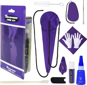 Saxophone Cleaning Kit, Alto Saxophone Maintenance Cleaning Kit with Key Oil, Cork , Cotton Swabs, Cleaning Cloth, Thumb Rest, Mouthpiece Brush, Etc.