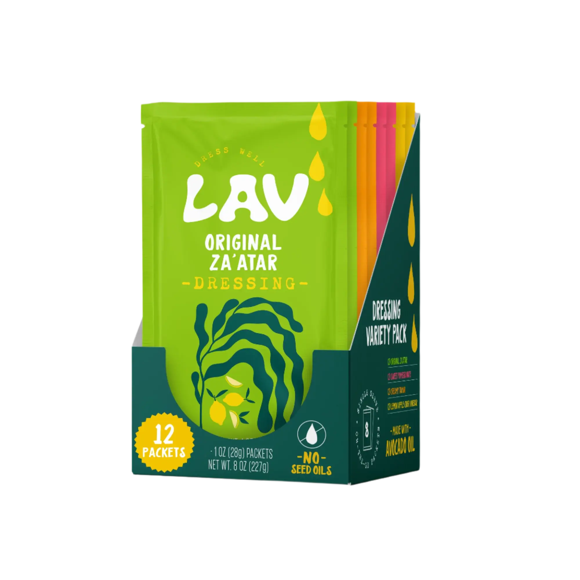 LAV Salad Dressings Variety – All Armenian-Inspired Flavors (Za'atar, Tahini, Lemon Apple Cider, Pomegranate & More)