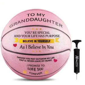 Moactiv Special Basketball Pump for Your Grandson - Ideal Gift for Birthdays, Anniversaries,Christmas, - Premium PU Material, International Standard Size, Message "YOU'RE SPECIAL AND YOUR LIFE HAS PURPOSE" - Perfect Gift for Teens, Graduati, MOACTIV