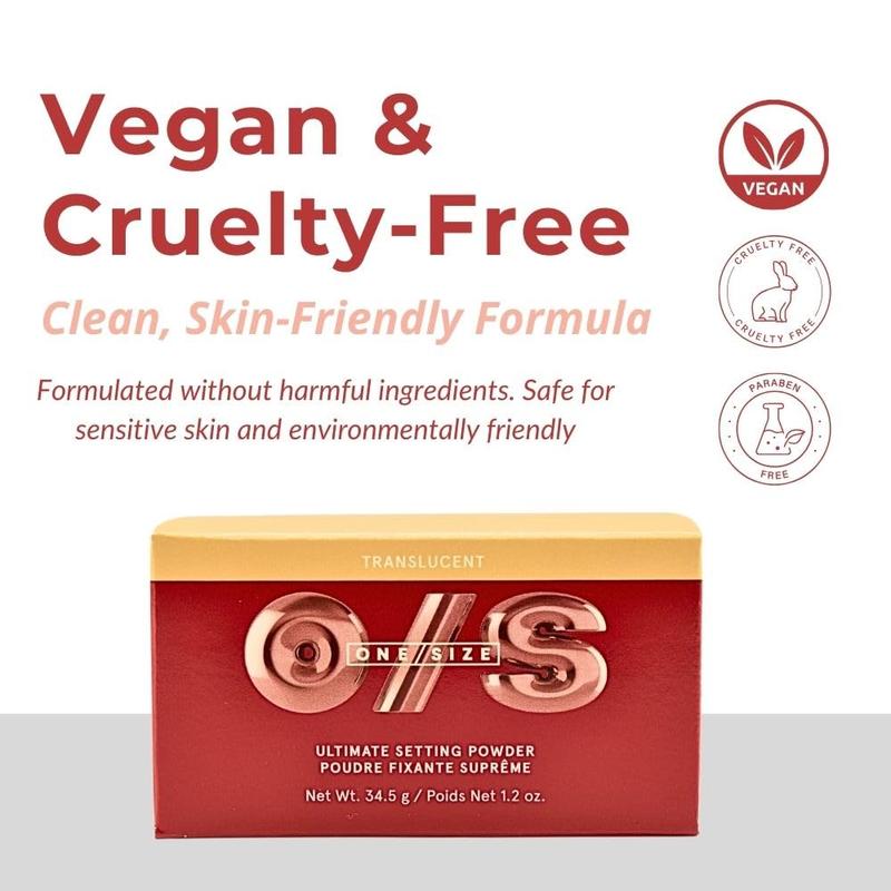 One Size Ultimate Blurring Setting Powder Full- Translucent - for Fair to Dark Skin Tones, 1.2 Ounce