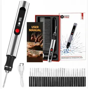 Newly Upgraded Engraving Pen 30 Diamond Bits Practice Canvases Personalized Gifts 3 Speed Settings 8000 21000 RPM USB C Fast Charger Easy to Use