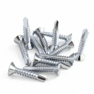 200PCS Carbon Steel Self-Drilling Tek Screws, Heavy Duty Truss Head Sheet Metal Screws Kit, No Drill Fast Installation for Metal Work & DIY Projects