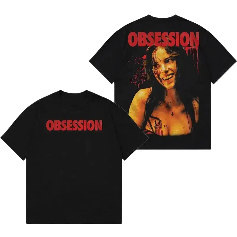 Obsession 2026 Premium Acid Washed Hoodie T-Shirt,Obsession Horror Movie T-Shirt Hoodie, Character Horror Film Fans Shirt, Horror Film Washed Shirt