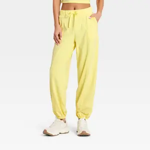 Women's Washed Jersey Jogger Pants - JoyLab Yellow XXS