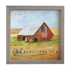 Sincere Surroundings 10" God Bless The USA Rust c Frame