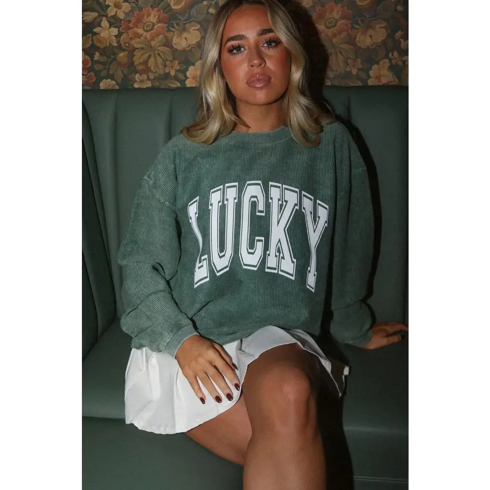 Lucky Corded Sweatshirt