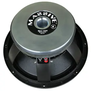 MASSIVE AUDIO MC12II 12" 400 Watt 8 Ohm Mid-Range Speaker with Cast Aluminum Basket & Reinforced Paper Cone for Durable Performance