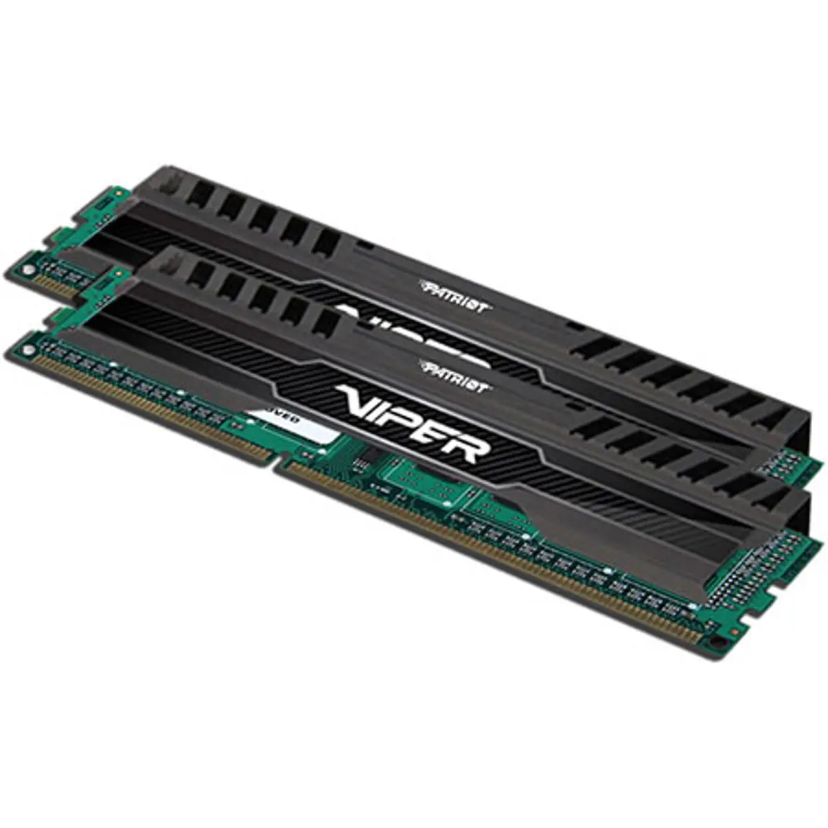 Patriot Viper 3 8GB (2x 4GB) DDR3 PC3-12800 1600MHz Dual Channel Memory Module Kit, 240-pin UDIMM, 9 Timings, Non-ECC, 1.5V, Black Mamba