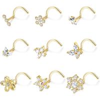 Gold Screw Nose Ring