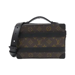 Pre-owned Louis Vuitton Canvas Shoulder Bags Monogram Macassar Soft Trunk Handbag