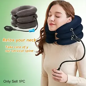 Portable Air Cervical Traction Neck Stretcher, Easy Operation for Neck Muscle Tension Care, Home Use, Christmas Gift Choice