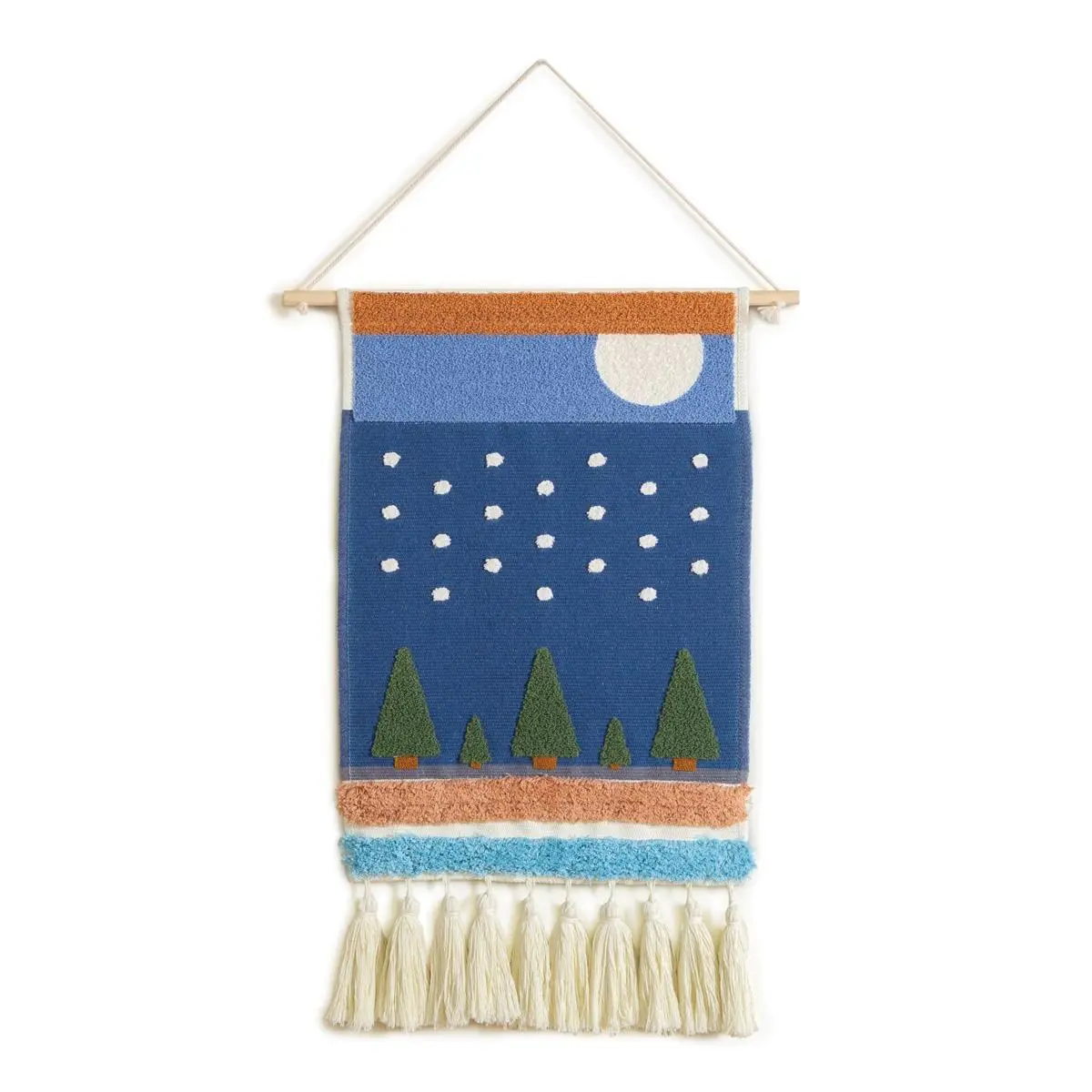 Kaplan Early Learning Winter Woven Tapestry - Nature-Inspired Classroom Wall Hanging Decor