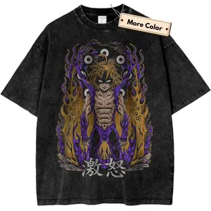 Meliodas Shirt, Seven Deadly Sins Shirt, Anime Shirt, Vintage T-Shirt, Vintage Tee Crew Neck, Trending T-shirt graphic