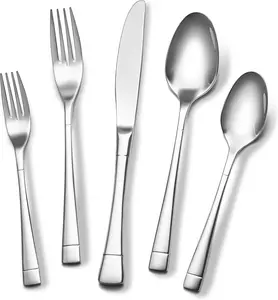 Heavy Duty Silverware Set for 4, 20- 18/10 Stainless Steel Flatware Set, Mirror Polished Cutlery Modern Kitchen Eating Utensil Durable Tableware Included  Fork Spoon, Dishwasher Safe