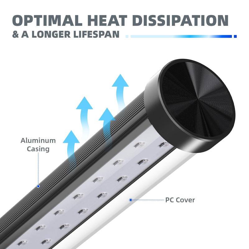 Barrina T10 LED Black Light Bar, Vertical Standing UV Blacklight, 40W, 400nm, 4FT with On/Off Switch and Tripod Floor Stand