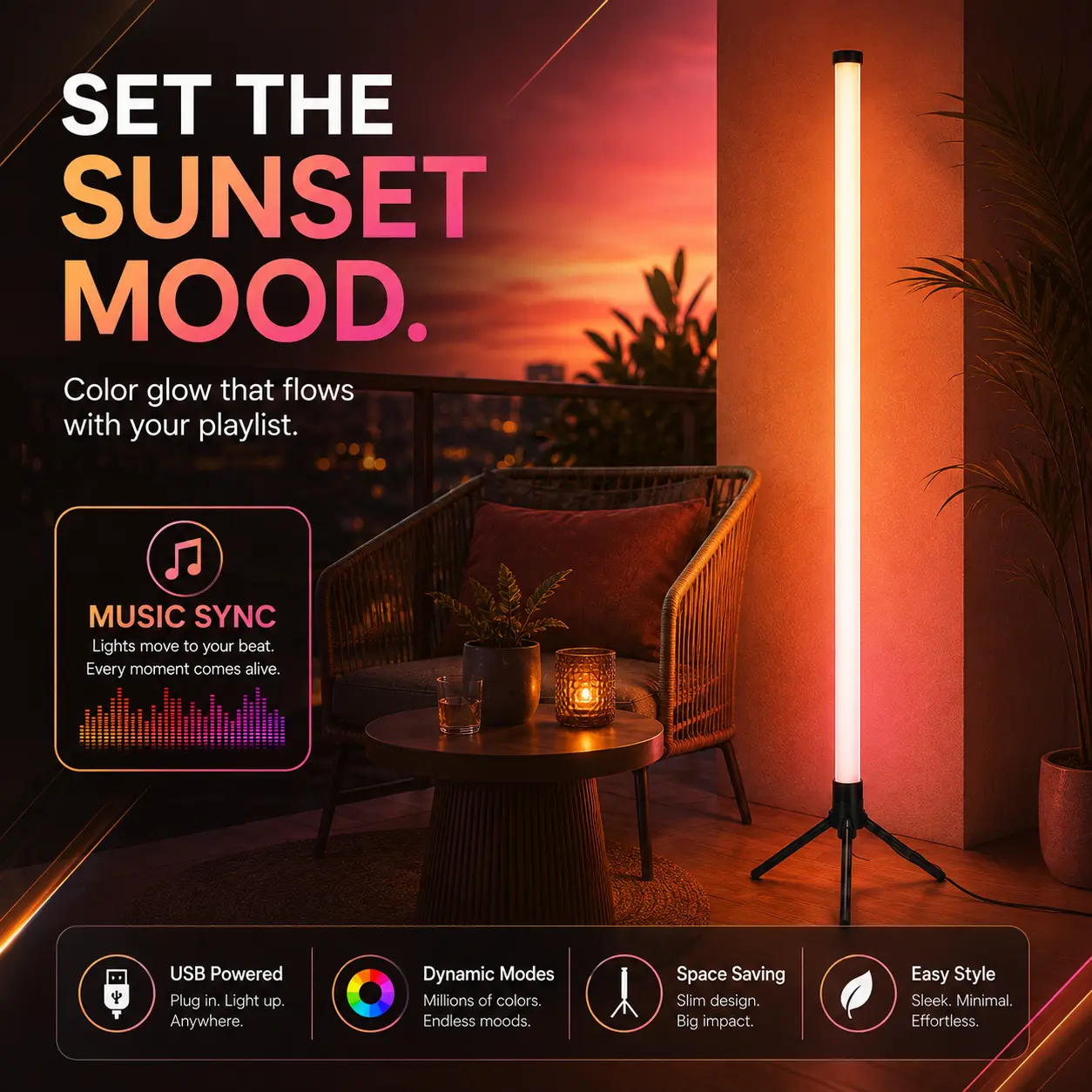 1PC/2PCS RGBIC Corner Accent Floor Lamp, Triangle-Base LED Light with Music Sync, Layered Multicolor Scenes, App & Remote Control, Adjustable Brightness and Timer for Bedroom, Lounge & Gaming Area