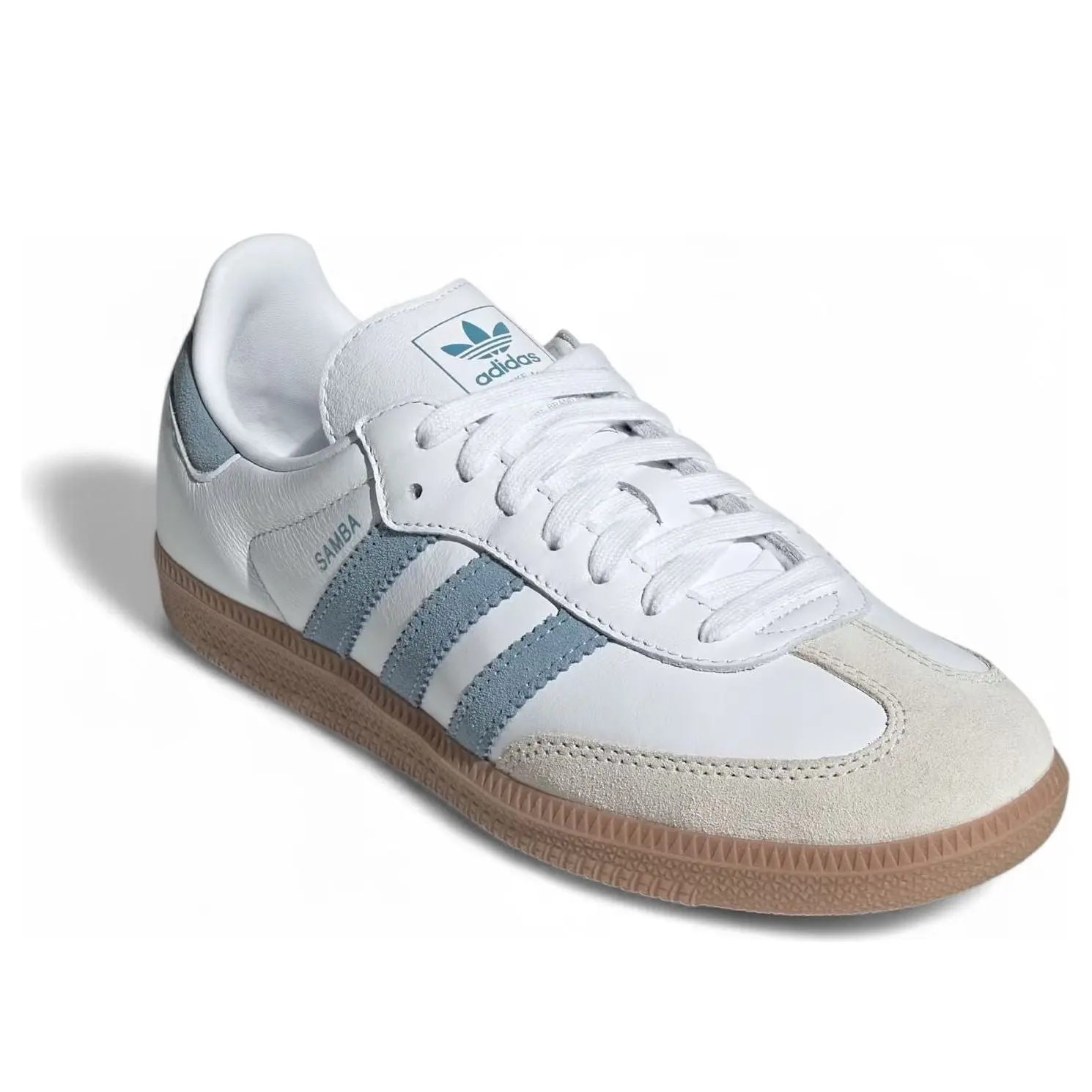 WMNS) adidas Samba OG 'Cloud White Ash Blue' JS1391 - TikTok Shop