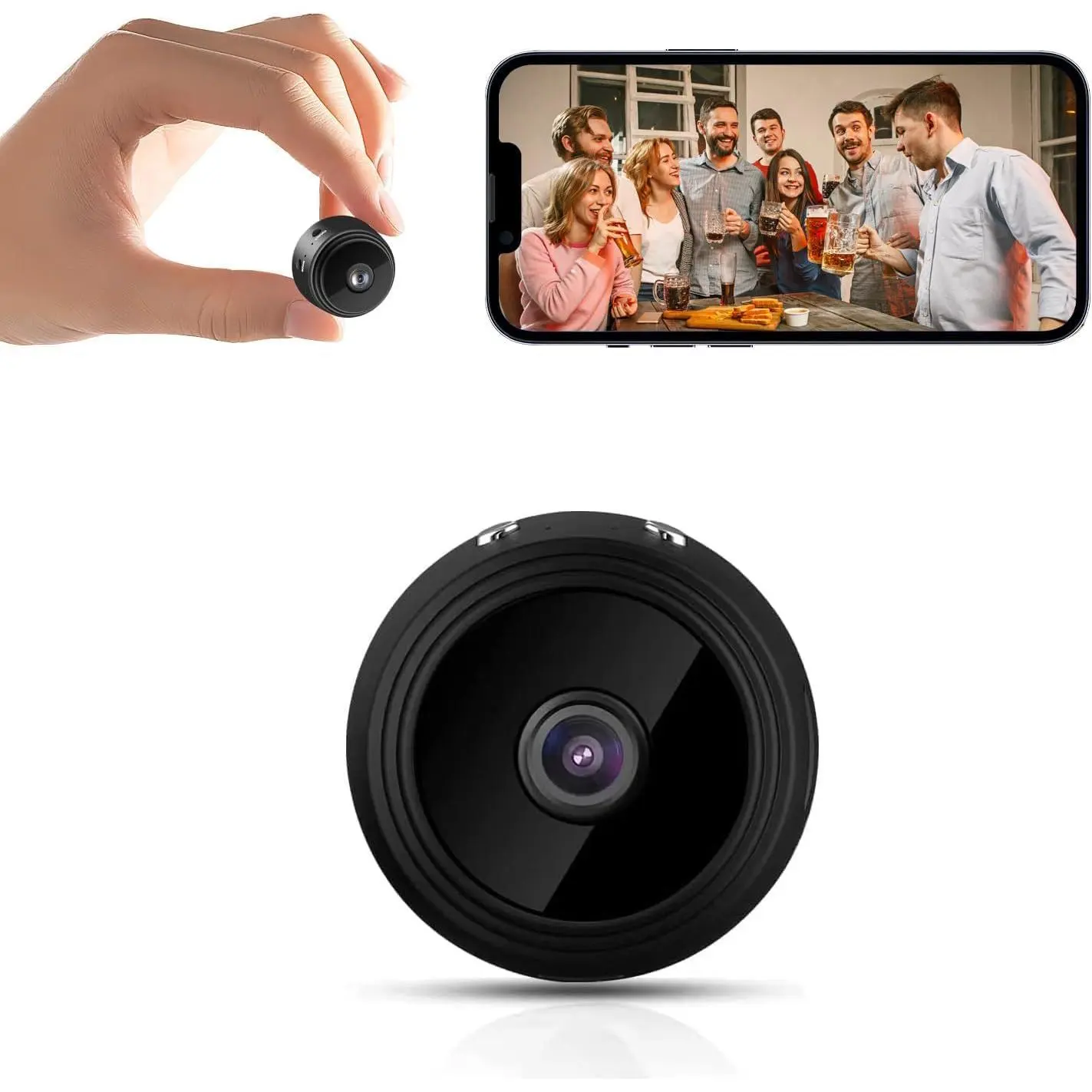 Camera-Spy Cameras-1080P HD Night Vision-Pet/Baby - HD Surveillance Cam - Surveillance Cameras With Motion Detection And Night Vision