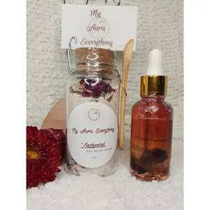 Enchanted - Love, Self Care Set, Rose Oil, Yoni, bath salt, bath soak - “SPIRITUAL BATH”