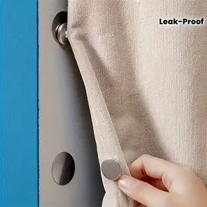 8 Metal Magnetic Curtain Clips, Leak-proof and Light-blocking Magnets Suitable for Living Room, Kitchen and Bathroom Curtains, DIY Handcrafted Magnetic Fixators