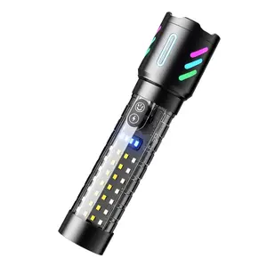 Rechargeable Flashlights, Light,Handheld LED Flashlight 5 Modes, IPX6 Waterproof Powerful Tactical Flashlight for Emergencies, Camping, Hiking