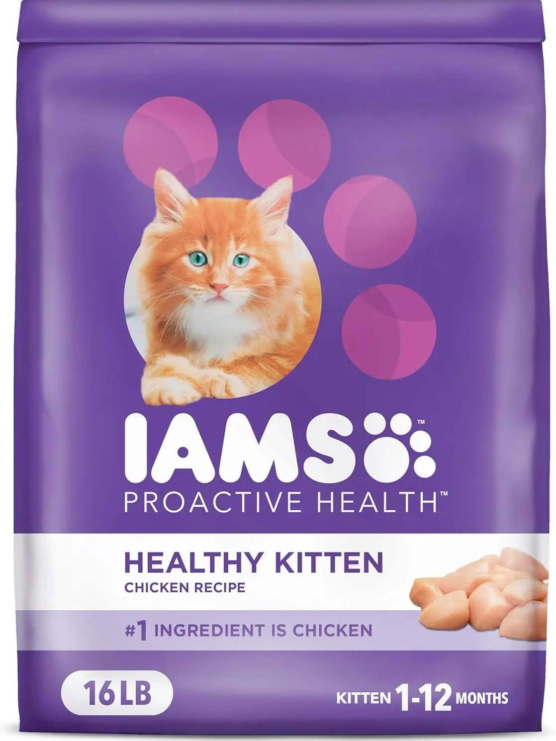 Proactive Health Healthy Kitten Dry Cat Food with Chicken, 16 lb. Bag