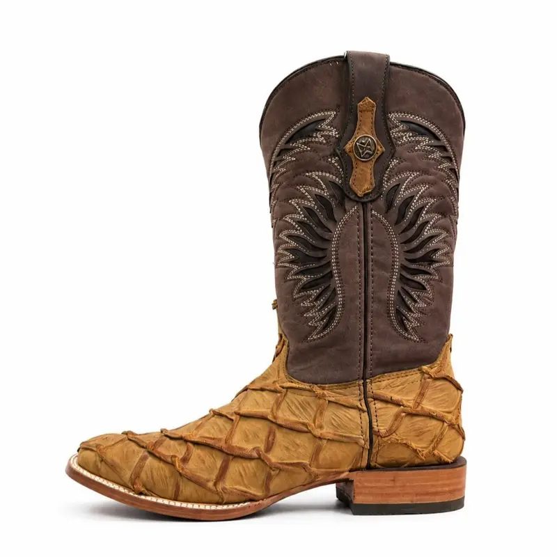 Monarch Rustic Honey Boots Print-Square Toe