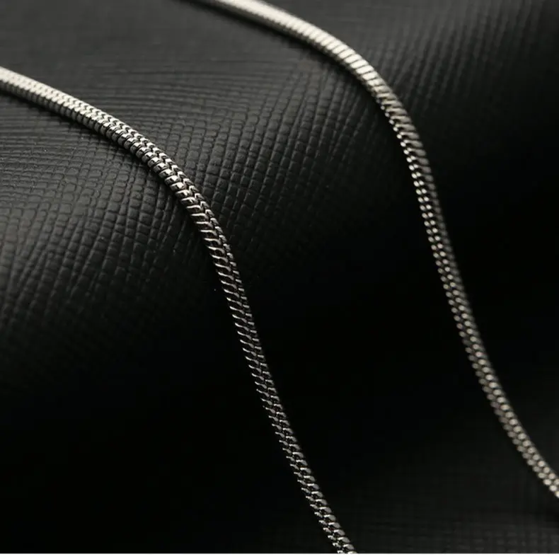 Elegant Silver Snake Chain Necklace - Durable, Hypoallergenic Costume Jewelry, Timeless Style Casual Daily Accessory, Decorative Chain Necklaces