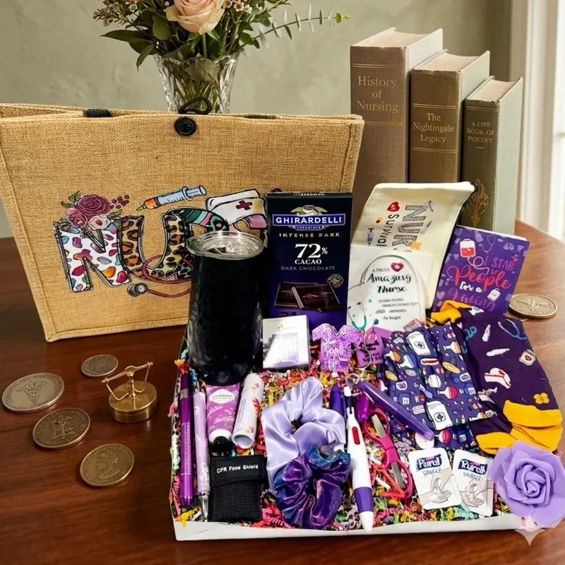Nurse Appreciation Week Gift Set - Thoughtful Tumbler Tote Bag & More - Perfect for Any Occasion - Show Love and Gratitude - Includes Tumbler, Tote Bag, and More