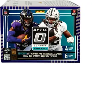 Panini 2025 Optic Football Blaster Box - 4 Cards Per Pack, 6 Packs Per Box, NFLPA Official Product