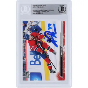 Kirby Dach Montreal Canadiens Autographed 2022-23 Upper Deck Extended Series #574 Beckett Fanatics Witnessed Authenticated Card - Fanatics Authentic Certified