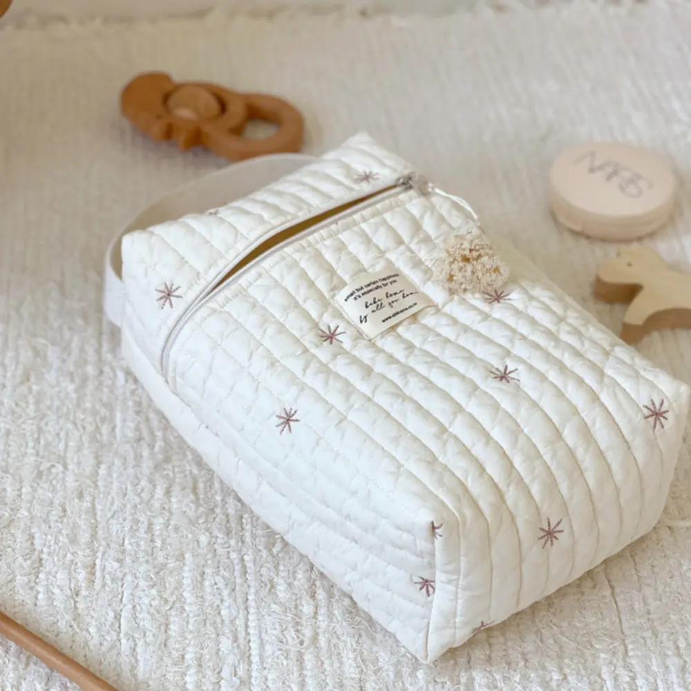 Portable Stroller Nappy Bag Embroidered Babies Accessories Diaper Caddy Organizer Changing Bag Storage Handbag Mommy Bags