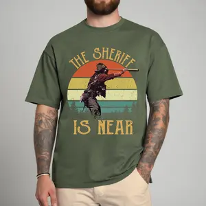 The Sh3riff Is Near Shirt, Western Movie Shirt, 70s Movie Shirt