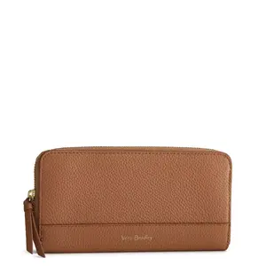 Vera Bradley Women's Leather Jordin Continental Wallet Camel
