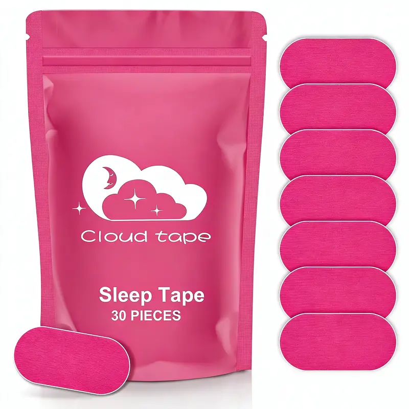 Ultra breathable Mouth Tape for sleeping, 1 / 2 / 4 month supply of sleep patches, 30 / 60 / 120 strips strong adhesive sleep patches, sports accessories, helping you sleep better Snoring Solution