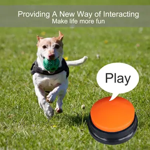 8 Color Voice Recording Button, Dog Buttons for Communication Pet Training Buzzer, 30 Second Record & Playback, Funny Gift for Study Office Home - 8 Color Packs