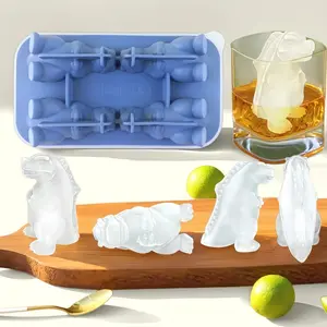 3D Dinosaur Ice Mold - Silicone Godzilla Ice mold, Dinosaur Ice Tray for stress relief toy gifts best friend teen girl gifts couple birthday stretchable small healthy drink liquid diet