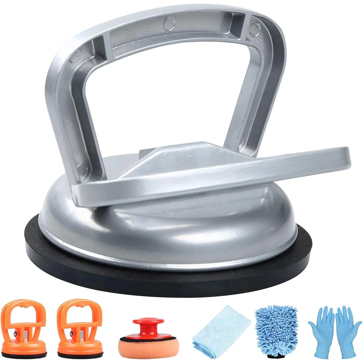 Aluminum Dent Puller, 7 Pack Strong Dent Removal Tool, Car Dent Puller Kit for Car Suction, Dent Repair Kit for Cars Body, Glass, Screen, Moving Objects
