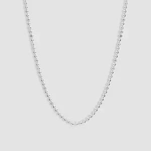 Sterling Silver Moon Cut Ball Chain - 3mm