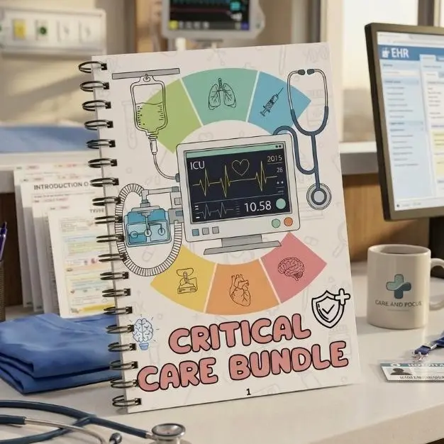 115+ Critical Care Bundle, 40+ Topics, ICU Nurse Tools, Intensive Care Nursing, Nursing Study Pack, Clinical Nurse Tools